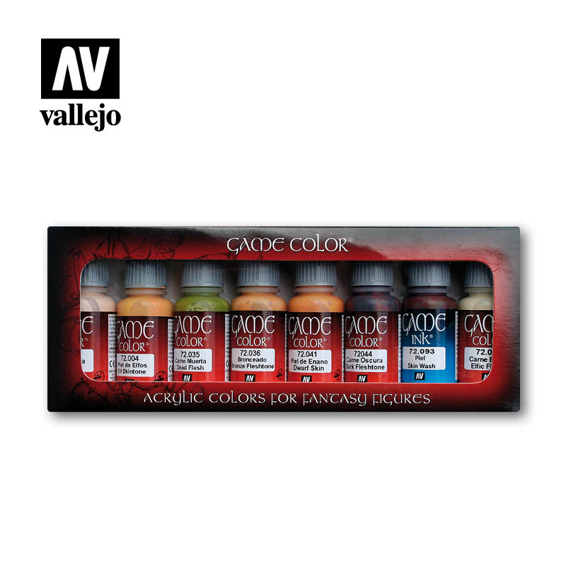 Набор красок Vallejo - Skin Tones (8 красок по 17 мл)