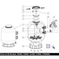 Дренажный клапан для фильтров Aquaviva серии V, S (89010107)