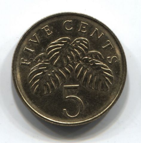 5 центов 2009 Сингапур