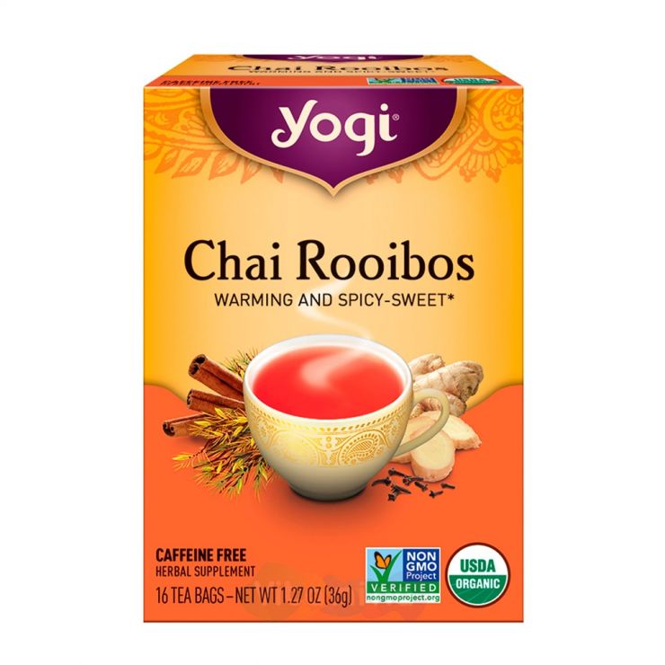 Yogi Tea Органический Ройбуш Chai Rooibos, 16 пакетиков