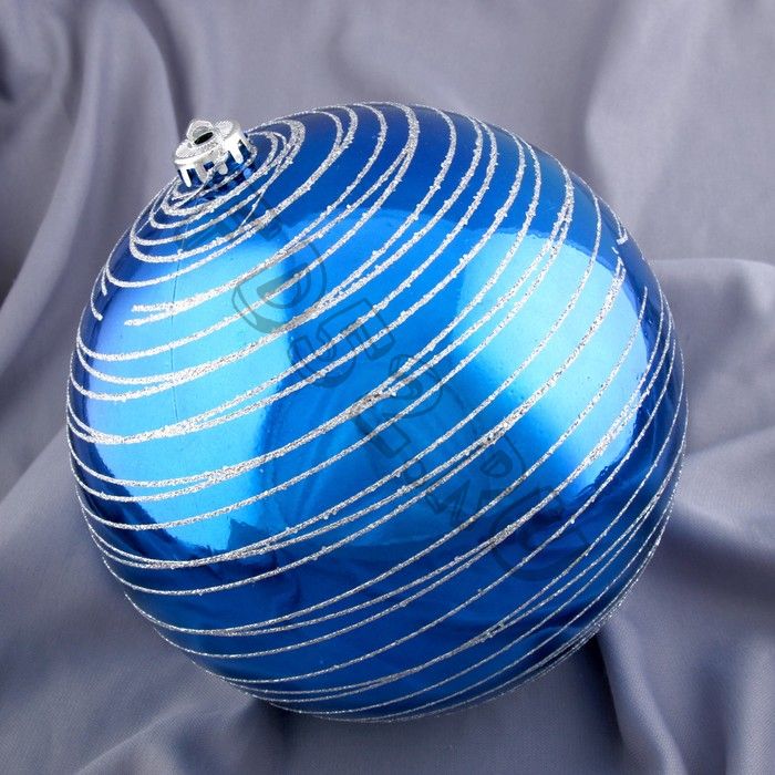 Шар пластик d-20 см "Юпитер" синий