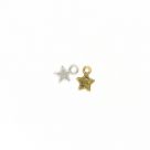 Подвеска (кулон/ шарм) "Звезда маленькая" 8х10 мм из металла серебро / золото (ШМ10-звезда)