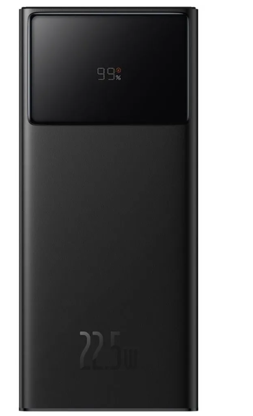 Портативный аккумулятор 30000 mAh 22.5W Baseus Star Lord черный / power bank / внешний накопитель энергии