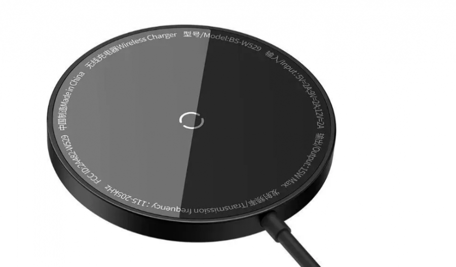 Магнитное беспроводное зарядное устройство Baseus Simple Mini3 Magnetic Wireless Charger 15W Черное (CCJJ040001)
