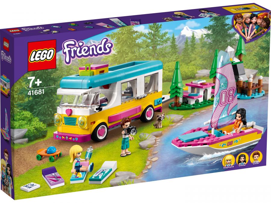 Конструктор LEGO Friends 41681 "Лесной дом на колесах и парусная лодка", 487 дет.