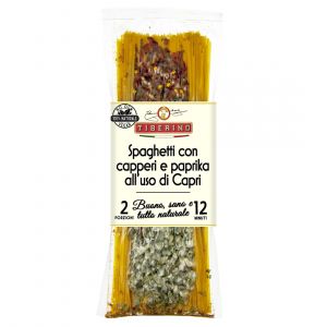 Спагетти «Капри» с соусом из каперсов Tiberino Spaghetti Capri con capperi 250 г - Италия