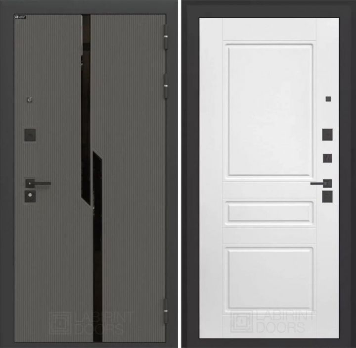 Дверь входная Лабиринт CARBON 03 Белый софт
