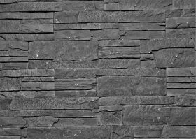 Искусственный Камень Русский Камень Сланец Классический Графит Артикул 02.09 Ш37хВ9.3 см 1м2
