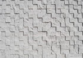 Гипсовая Плитка 3D Мозаика Русский Камень Белая Скала Артикул 07.24 Ш38.5хВ10.5 см 1м2