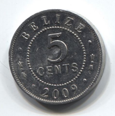 5 центов 2009 Белиз