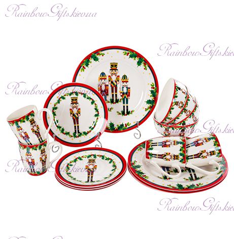 Рождественский набор посуды "Щелкунчик"