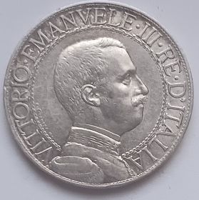 Король Виктор Эммануил III 1 лира Италия 1913