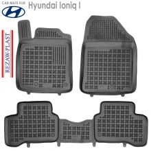 Коврики Hyundai Ioniq I от 2016 - 2022 Hybryd в салон резиновые Rezaw Plast (Польша) - 3 шт.