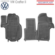 Коврики Volkswagen Crafter II от 2017 -   передние в салон резиновые Rezaw Plast (Польша) - 2 шт.