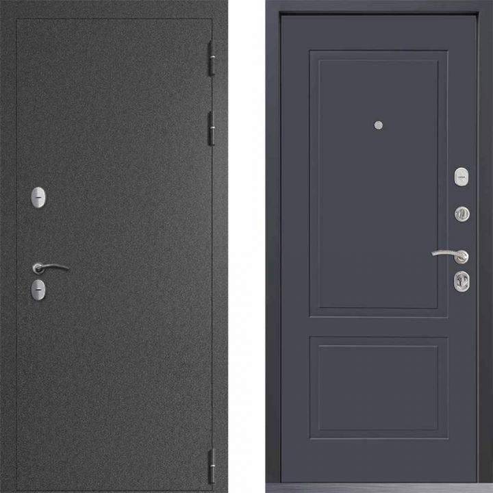 Входная дверь  Command Doors Сибирь ТЕРМО букле графит 05 Графит металлическая