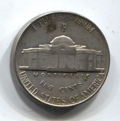 5 центов 1943 США P XF- серебро