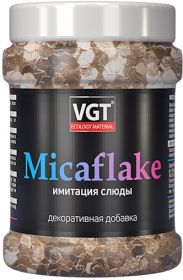 Декоративная Добавка Имитация Слюды VGT Micaflake 0.04кг 2000 мкм / ВГТ