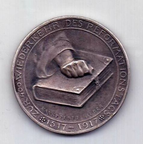 медаль 1917 Мартин Лютер Редкость AUNC Германия