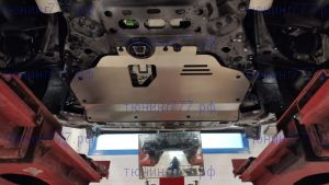 Защита картера двигателя и кпп, АВС-Дизайн, алюминий 4мм