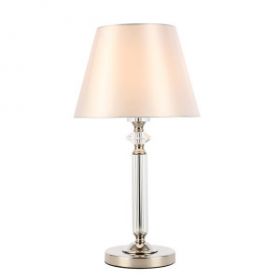 Лампа Прикроватная ST-Luce SL1755.154.01 Никель/Белый E27 1*60W / СТ Люче
