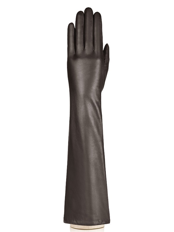 Женские кожаные перчатки п/ш LB-2004 d.brown LABBRA