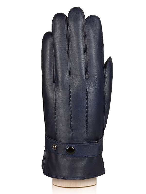 Тёмно-синие мужские перчатки п/ш LB-6004 d.blue LABBRA