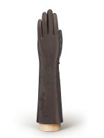 Перчатки женские ш/п F-IS0022 d.brown ELEGANZZA