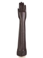 Женские кожаные перчатки ш+каш. F-IS8008 d.brown ELEGANZZA
