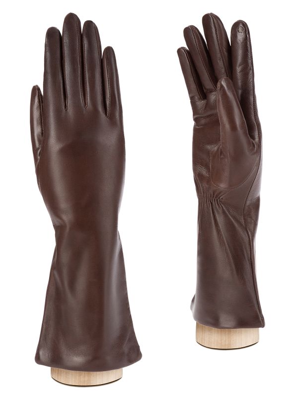 Перчатки женские ш+каш. TOUCH F-IS5800 d.brown ELEGANZZA