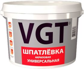Шпатлевка Универсальная VGT 3.6кг до 7мм Акриловая для Внутренних и Наружных Работ / ВГТ Универсальная