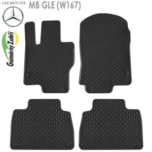 Коврики салона Mercedes Benz GLE W167 Gumarny Zubri (Чехия) - арт 222497