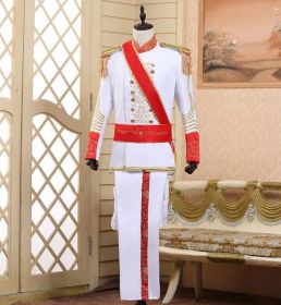 Исторический костюм мужской офицера для бала белый