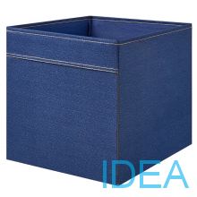 DRÖNA ДРЁНА Коробка, темно-синяя (джинс), 33х38х33 см