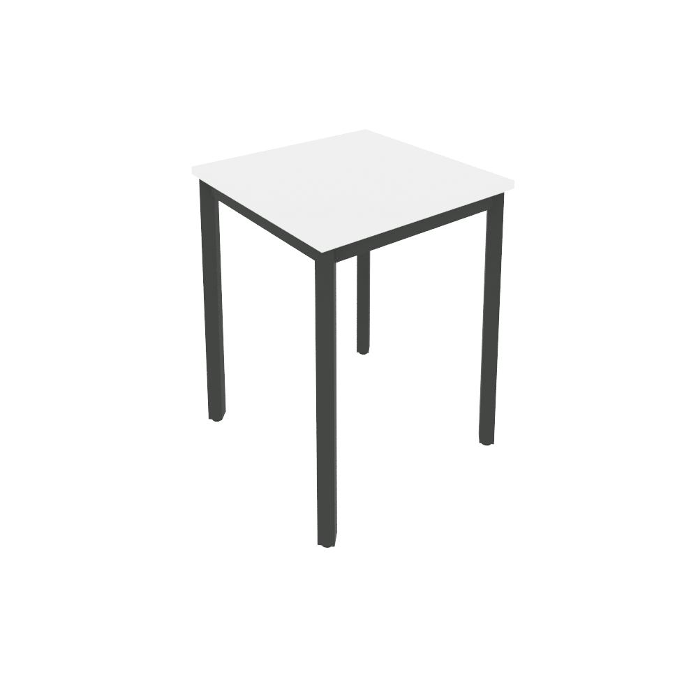Стол письменный на металлокаркасе 600х600х750 (ЛДСП Белый)