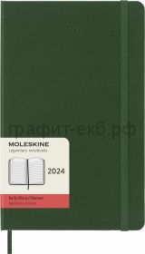 Книжка зап.Moleskine Large Classic ежедневник зеленый DHK1512DC3