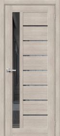Межкомнатная Дверь с Экошпоном Bravo Браво-27 Cappuccino Melinga / Mirox Grey 600x2000, 700x2000, 800x2000, 900x2000мм / Браво
