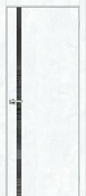 Межкомнатная Дверь с Экошпоном Bravo Браво-1.55 Snow Art / Mirox Grey 600x2000, 700x2000, 800x2000, 900x2000мм / Браво