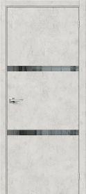 Межкомнатная Дверь с Экошпоном Bravo Браво-2.55 Look Art / Mirox Grey 600x2000, 700x2000, 800x2000, 900x2000мм / Браво