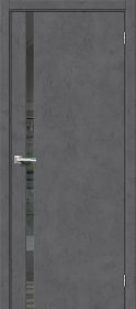 Межкомнатная Дверь с Экошпоном Bravo Браво-1.55 Slate Art / Mirox Grey 600x2000, 700x2000, 800x2000, 900x2000мм / Браво