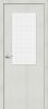 Межкомнатная Дверь с Экошпоном Bravo Браво-7 Bianco Veralinga / Wired Glass 12,5 400x2000, 600x2000, 700x2000, 800x2000, 900x2000мм / Браво