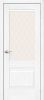 Межкомнатная Дверь с Экошпоном Bravo Прима-3 Snow Melinga / White Сrystal 600x2000, 700x2000, 800x2000, 900x2000мм / Браво