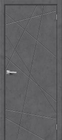 Межкомнатная Дверь с Экошпоном Bravo Граффити-5.Д Slate Art 600x2000, 700x2000, 800x2000, 900x2000мм / Браво