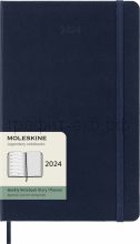 Книжка зап.Moleskine Large Classic еженедельник синий сапфир WKNT DHB2012WN3