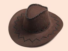 Ковбойская шляпа с широкими полями Коричневая