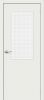 Межкомнатная Дверь Винил Bravo Браво-7 Super White / Wired Glass 12,5 400x2000, 600x2000, 700x2000, 800x2000, 900x2000мм / Браво