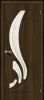 Межкомнатная Дверь Винил Bravo Лотос-2 Dark Barnwood / Art Glass 600x1900, 600x2000, 700x2000, 800x2000, 900x2000мм / Браво