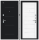 Входная Дверь Bravo Техно Букле Черное/Snow Melinga 860x2050, 960x2050мм / Браво