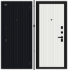 Входная Дверь Bravo Граффити-32/32 Total Black/Super White 860x2050, 960x2050мм / Браво