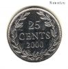 Либерия 25 центов 2000