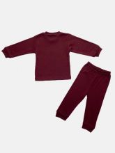 Пижама интерлок-пенье универсальная C-PJ023-ITp, цвет бордовый